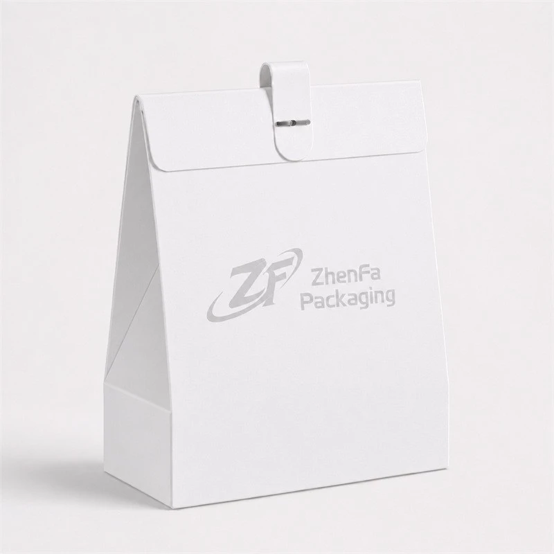 Gusseted Folding Gift Box With Flap And Snap Closure suppliers